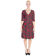 Boyd Modern Tartan Wrap Up Cocktail Dress by tartantotartansred