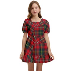 Boyd Modern Tartan Kids  Short Sleeve Dolly Dress by tartantotartansred