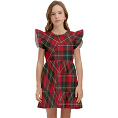 Boyd Modern Tartan Kids  Winged Sleeve Dress by tartantotartansred