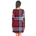 Brodie Dress Tartan Long Sleeve V-neck Flare Dress View2