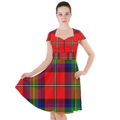 Boyd Tartan Cap Sleeve Midi Dress by tartantotartansreddesign