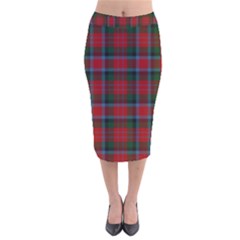 Macduff Tartan Velvet Midi Pencil Skirt by tartantotartansallreddesigns