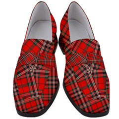 Macfarlane Modern Heavy Tartan Women s Chunky Heel Loafers by tartantotartansreddesign2