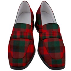 Macduff Modern Tartan Women s Chunky Heel Loafers by tartantotartansreddesign2