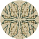 Abstract pattern geometric backgrounds   Wooden Puzzle Round View1