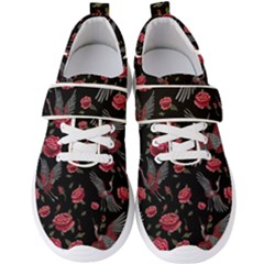 Cranes N Roses Men s Velcro Strap Shoes by HWDesign