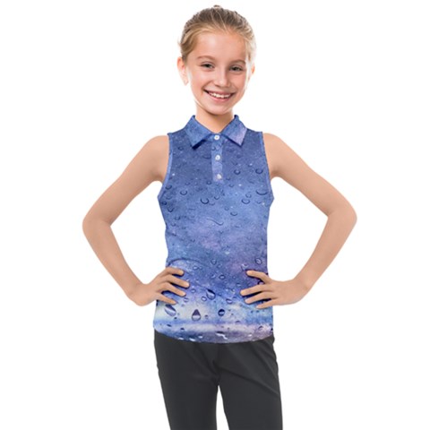 Gouttes D eau Galaxy Kids  Sleeveless Polo Tee by kcreatif