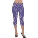 Abstract pattern geometric backgrounds   Lightweight Velour Capri Leggings  View1