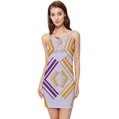 Abstract Geometric Design    Summer Tie Front Dress by Eskimos