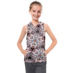 Digital Illusion Kids  Sleeveless Hoodie by Sparkle