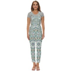 Mandala  Women s Pinafore Overalls Jumpsuit by zappwaits