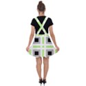 Agender Flag Plaid Velvet Suspender Skater Skirt View2