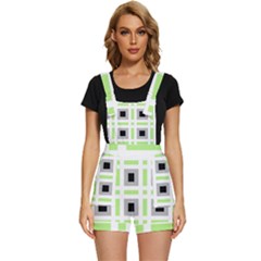 Agender Flag Plaid Short Overalls by WetdryvacsLair