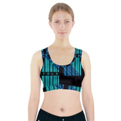 Folding For Science Sports Bra With Pocket by WetdryvacsLair