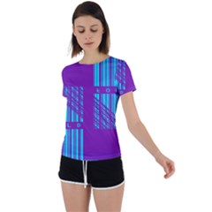 Fold At Home Folding Back Circle Cutout Sports Tee by WetdryvacsLair