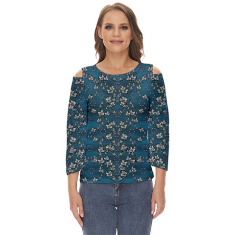 Waterlilies In The Calm Lake Of Beauty And Herbs Cut Out Wide Sleeve Top by pepitasart