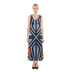 Abstract Geometric Design    Sleeveless Maxi Dress by Eskimos