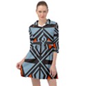 Abstract geometric design    Mini Skater Shirt Dress View1