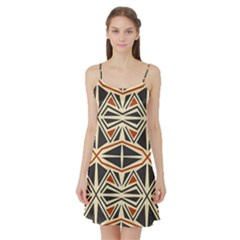 Abstract Geometric Design    Satin Night Slip by Eskimos