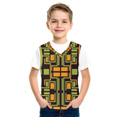 Abstract Geometric Design    Kids  Basketball Tank Top by Eskimos