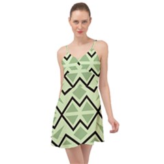 Abstract Pattern Geometric Backgrounds Summer Time Chiffon Dress by Eskimos