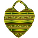 Abstract pattern geometric backgrounds Giant Heart Shaped Tote View2