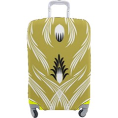 Folk Flowers Print Floral Pattern Ethnic Art Luggage Cover (large) by Eskimos