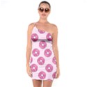 Sprinkled Donuts on Pink One Soulder Bodycon Dress View1