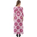 Sprinkled Donuts on Pink Button Up Boho Maxi Dress View2