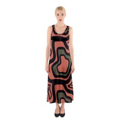 Abstract Pattern Geometric Backgrounds Sleeveless Maxi Dress by Eskimos