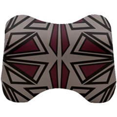 Abstract Pattern Geometric Backgrounds Head Support Cushion by Eskimos