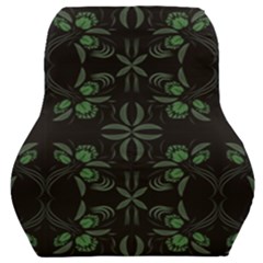 Folk Flowers Floral Art Print Flowers Abstract Art  Car Seat Back Cushion  by Eskimos