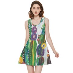 Rainbow Cactus Shirt Inside Out Reversible Sleeveless Dress by steampunkbabygirl