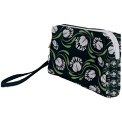 Folk Flowers Print Floral Pattern Ethnic Art Wristlet Pouch Bag (small) by Eskimos