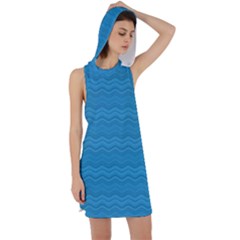 Sea Waves Racer Back Hoodie Dress by Sparkle