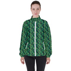 Color Spots Women s High Neck Windbreaker by Sparkle