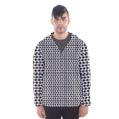 Diamond Pattern Men s Hooded Windbreaker by Sparkle