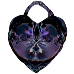 The High Priestess Card Giant Heart Shaped Tote by MRNStudios