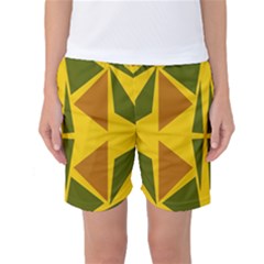  Abstract Geometric Design   Geometric Fantasy  Terrazzo  Women s Basketball Shorts by Eskimos