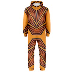 Abstract Pattern Geometric Backgrounds  Hooded Jumpsuit (men) by Eskimos