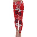 Folk flowers print Floral pattern Ethnic art Kids  Lightweight Velour Classic Yoga Leggings View4