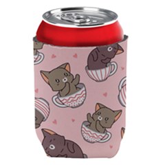 Seamless Pattern Adorable Cat Inside Cup Can Holder by Jancukart