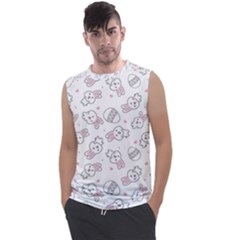 Cute Pattern With Easter Bunny Egg Men s Regular Tank Top by Jancukart