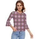 Seamless Psychedelic Pattern Bell Sleeve Top View1