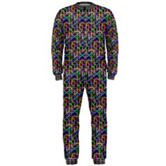 Seamless Prismatic Geometric Pattern With Background Onepiece Jumpsuit (men) by Jancukart