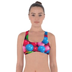 Bubble Gum Got No Strings Sports Bra by artworkshop