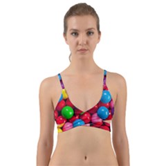 Bubble Gum Wrap Around Bikini Top by artworkshop