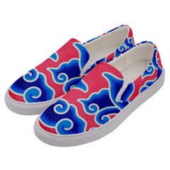 Batik Megamendung Men s Canvas Slip Ons by artworkshop