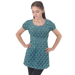 Bubble Wrap Puff Sleeve Tunic Top by artworkshop