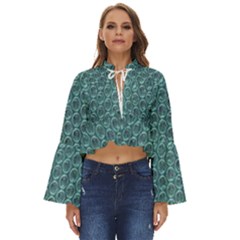 Bubble Wrap Boho Long Bell Sleeve Top by artworkshop